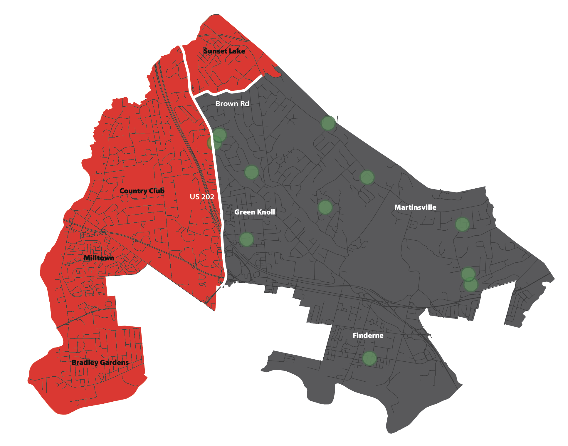 Zoning board address map or reference image